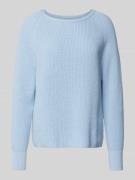 Marc O'Polo Comfort Fit Strickpullover aus reiner Baumwolle in Hellbla...