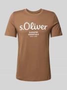 s.Oliver RED LABEL Regular Fit T-Shirt aus reiner Baumwolle mit großem...