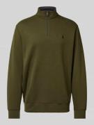 Polo Ralph Lauren Sweatshirt mit Label-Stitching in Khaki, Größe L