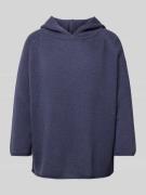 Luisa Cerano Hoodie in Strick-Optik in Jeansblau, Größe 38