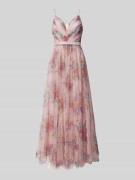 Hey Kyla Abendkleid mit tiefem V-Ausschnitt in Rose, Größe 42