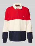 Gant Sweatshirt mit Label-Stitching in Rot, Größe L