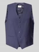 Pierre Cardin Weste mit Knopfleiste Modell 'Hugo' in Blau, Größe 50
