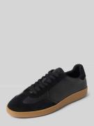 SELECTED HOMME Ledersneaker mit Label-Detail Modell 'FINLEY' in Black,...