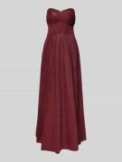 Mascara Abendkleid mit Herz-Ausschnitt in Kirsche, Größe 38