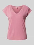 Only Comfort Fit T-Shirt aus Modal-Mix Modell 'FREE' in Pink, Größe M