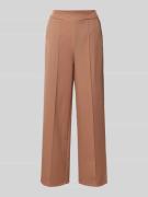 ZABAIONE Wide Leg Stoffhose mit fixierten Bügelfalten in Camel, Größe ...