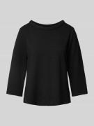 s.Oliver BLACK LABEL Regular Fit Sweatshirt mit 3/4-Arm und Strukturmu...