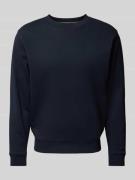 Replay Regular Fit Sweatshirt mit gerippten Abschlüssen in Marine, Grö...