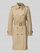 Lauren Ralph Lauren Trenchcoat mit Taillengürtel in Beige, Größe L