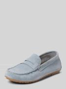 Marc O'Polo Slipper mit Zierlasche in Hellblau, Größe 36