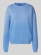 Polo Ralph Lauren Oversized Sweatshirt mit Label-Stitching in Blau, Gr...