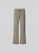 Juvia Stoffhose mit elastischem Bund in Khaki, Größe XL