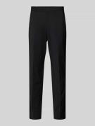 HUGO Regular Fit Anzughose mit Bügelfalten in Black, Größe 102