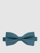 Blick Fliege aus Seide in Petrol, Größe 1