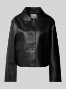 Neo Noir Jacke mit Knopfverschluss Modell 'Romana' in Black, Größe 40