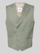 ATELIER TORINO Weste mit Paspeltaschen in Gruen, Größe 48