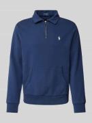 Polo Ralph Lauren Sweatshirt mit Logo-Stitching in Marine, Größe L