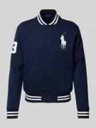 Polo Ralph Lauren Regular Fit College-Jacke mit großem Logo-Stitching ...