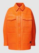 HUGO Jacke mit Label-Applikation Modell 'Fassy' in Orange, Größe L