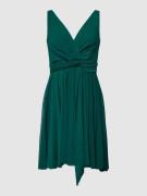 TROYDEN COLLECTION Cocktailkleid in Wickel-Optik in Smaragd, Größe 34