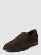 JOOP! SHOES Penny-Loafer mit Label-Details in Dunkelbraun, Größe 41