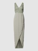 LACE & BEADS Abendkleid mit Paillettenbesatz in Mint, Größe XXL