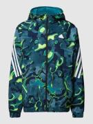 ADIDAS SPORTSWEAR Jacke mit Kapuze in Petrol, Größe M