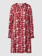 0039 Italy Tunikakleid mit Allover-Muster Modell 'Ester New' in Bordea...