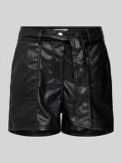 Only Shorts in Leder-Optik Modell 'CLIO' in Black, Größe L