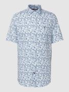 Tommy Hilfiger Regular Fit Freizeithemd aus Baumwoll-Leinen-Mix in Ble...