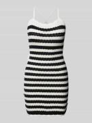 Tommy Jeans Strickkleid mit Streifenmuster in Black, Größe L