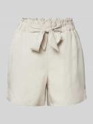 Tom Tailor Denim Shorts mit elastischem Bund in Sand Melange, Größe XS