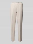 comma Hose in unifarbenem Design in Sand, Größe 34