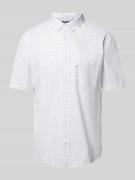 OLYMP Level Five Slim Fit Kurzarmhemd aus reiner Baumwolle mit Allover...