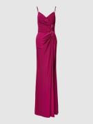 TROYDEN COLLECTION Maxikleid mit Cut Outs in Fuchsia, Größe 42