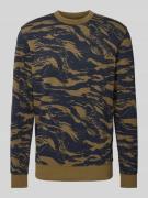 G-Star Raw Sweatshirt mit Logo-Stitching in Oliv, Größe S