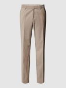 BOSS Regular Fit Stoffhose mit Label-Detail Modell 'Genius' in Beige, ...