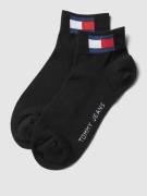 Tommy Hilfiger Sneakersocken mit Logo-Print im 2er-Pack in Black, Größ...