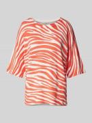 FREE/QUENT Strickshirt mit 3/4-Arm Modell 'Jone' in Koralle, Größe XL