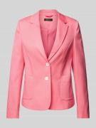 More & More Blazer in unifarbenem Design in Pink, Größe 44