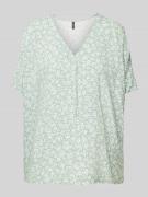 Vero Moda Loose Fit Blusenshirt aus Viskose mit V-Ausschnitt Modell 'E...