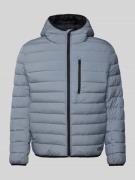 Tom Tailor Denim Regular Fit Steppjacke mit Kapuze und Label-Stitching...