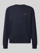 Napapijri Sweatshirt mit Label-Stitching Modell 'balis' in Marine, Grö...