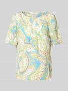 s.Oliver BLACK LABEL Bluse mit Allover-Print in GELB, Größe 34