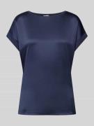 Christian Berg Woman T-Shirt aus Satin in Dunkelblau, Größe 40