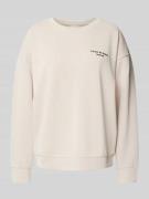 Jake*s Collection Sweatshirt mit Statement-Detail in Ecru, Größe 36
