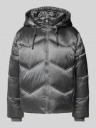 FREE/QUENT Steppjacke mit Kapuze Modell 'Shorty' in Silber, Größe S