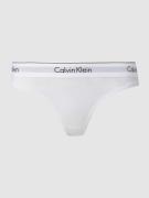 Calvin Klein Underwear String mit Logo-Bund in Weiss, Größe L