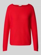 s.Oliver RED LABEL Regular Fit Strickpullover aus Baumwoll-Mix mit Rag...